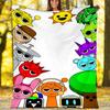 1pc SPRUNKI9 Theme Blanket - Digital Print, Polyester, Cozy for All Seasons, Perfect for Outdoor, Camping, and Travel