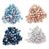 200pcs Pearl Beads Color Pearlized Gradient Bayberry Shaped Bubble Beads with Hole for DIY Jewelry M