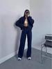 2025 Women's Solid Color Zip Cardigan Sweatshirt - Casual Spring Fashion