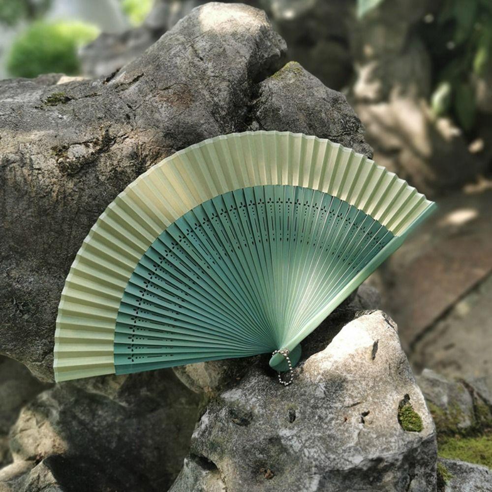 

Gradient Printing Folding Fan Folding Dance Hand Held Fan Chinese Style Party Gifts