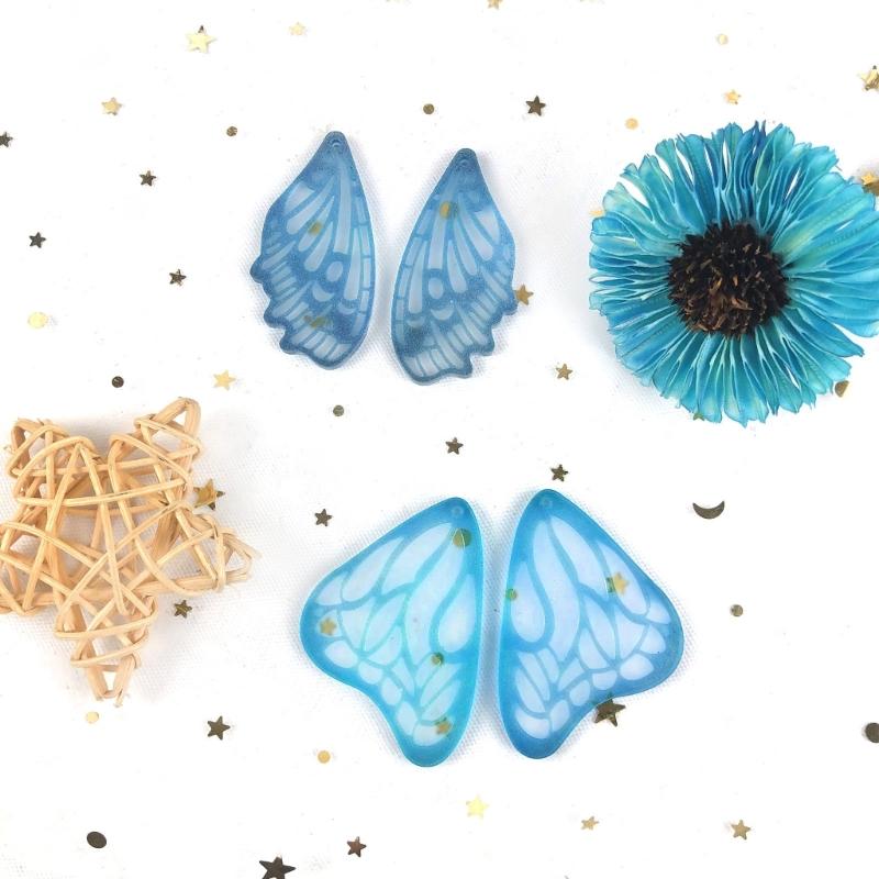 Earring Pendant Resin Molds Silicone Mold Butterfly Pendants Epoxy Crafts Jewelry Making Casting Mould Keychain Molds