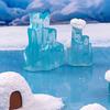 Realistic Penguins Polars Bear Action Model with Iceberg Ornament Micros Landscape Decors Arctics Animals Figurines