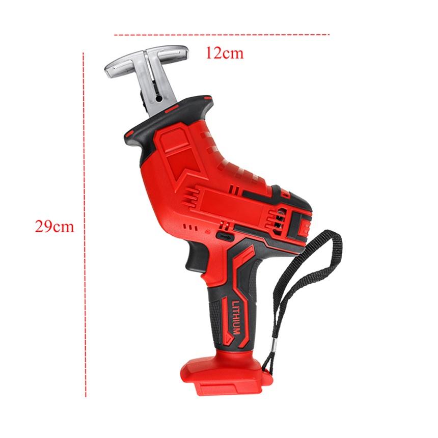 48V Cordless Reciprocating Saw High Speed Chainsaw Wood Metal PVC Pipe Cutting Reciprocating Saw Power Tool with 7500mAh Battery