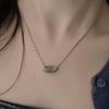 Vintage Gray Twisted Chain Necklace (Handmade)