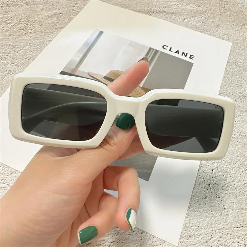 New Small Rectangular Women's Sunglasses Women Vintage Brand Sun Glasses Fashion Outdoor Street Po Glasses UV400 Eyewear