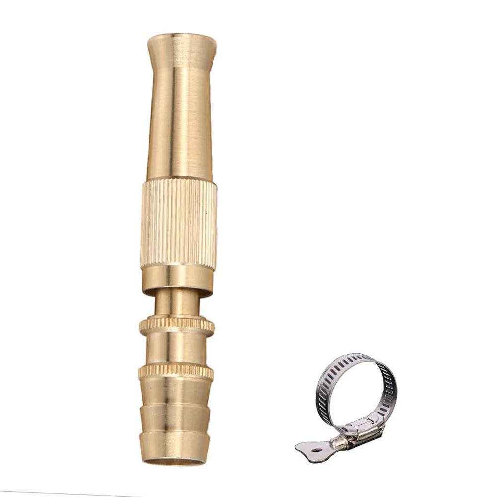 1-Set Spray Nozzle High Pressure Multi-use Lawns Garden Hose Nozzle Sprayer Copper Part for Garden Irrigation Car Washing