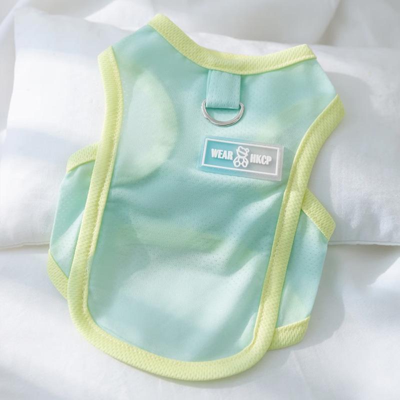 New summer puppy dog clothing cool ice silk vest thin breathable teddy than bear cat pet dog clothes