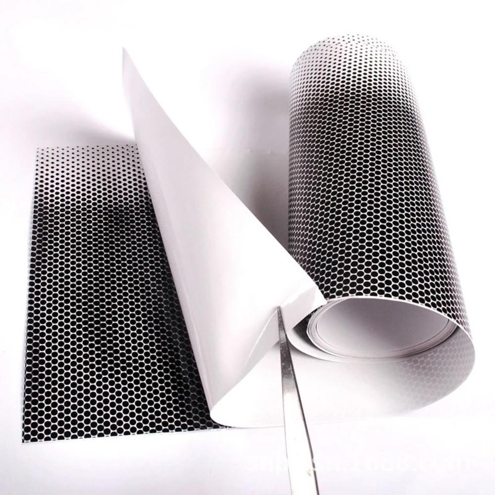 1M Car Sunshade Black Mesh Perforated Vinyl Windshield Stickers Front UV Protection Auto Decorative Stickers Vehicle Decoration