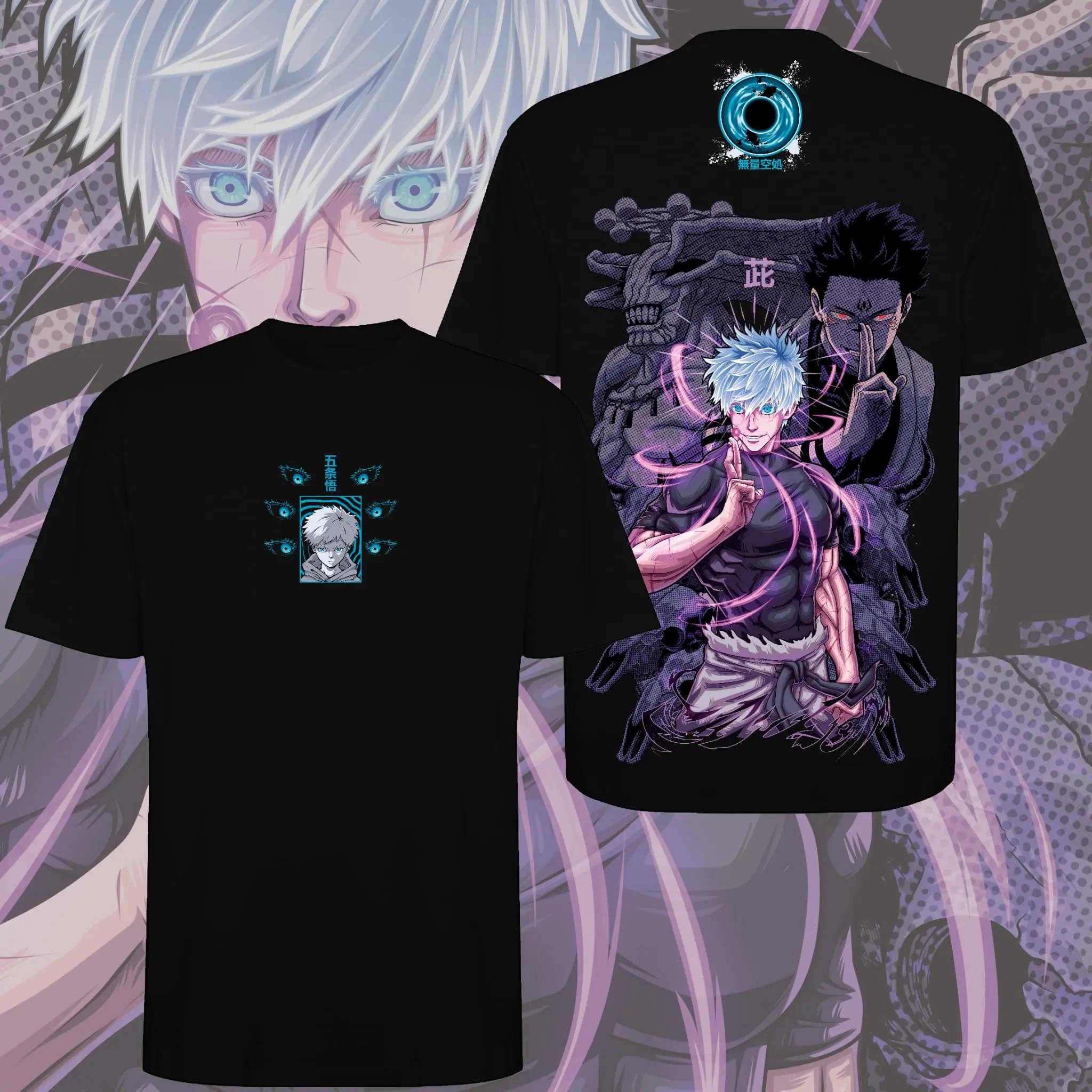 

Japanese Anime Unisexs Tshirt Jujutsu Kaisen Gojo Graphic Print Tshirt Unisex 2026 Summer Short Sleeve Fashion Tees Casual Tops XL