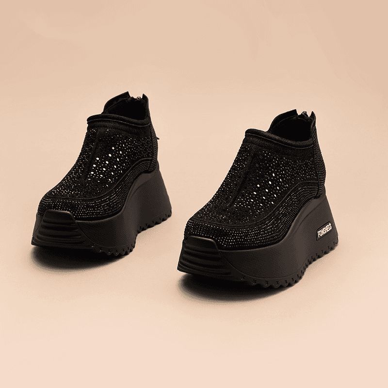 

Thick-soled Women s Spring and Summer All-match Small Men s Increased Mesh Breathable Daddy Shoes EU39/CN40 чёрный