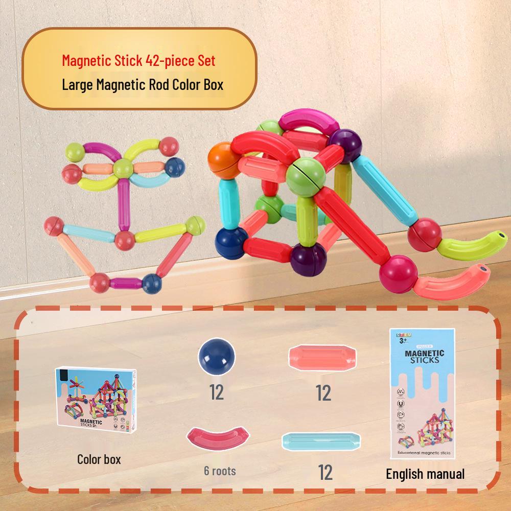 Large Magnetic Building Blocks for Children's Play and Relaxation