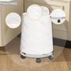 Marble Bathroom Trash Can Household Bin Reusable Rubbish Garbage Container Removable
