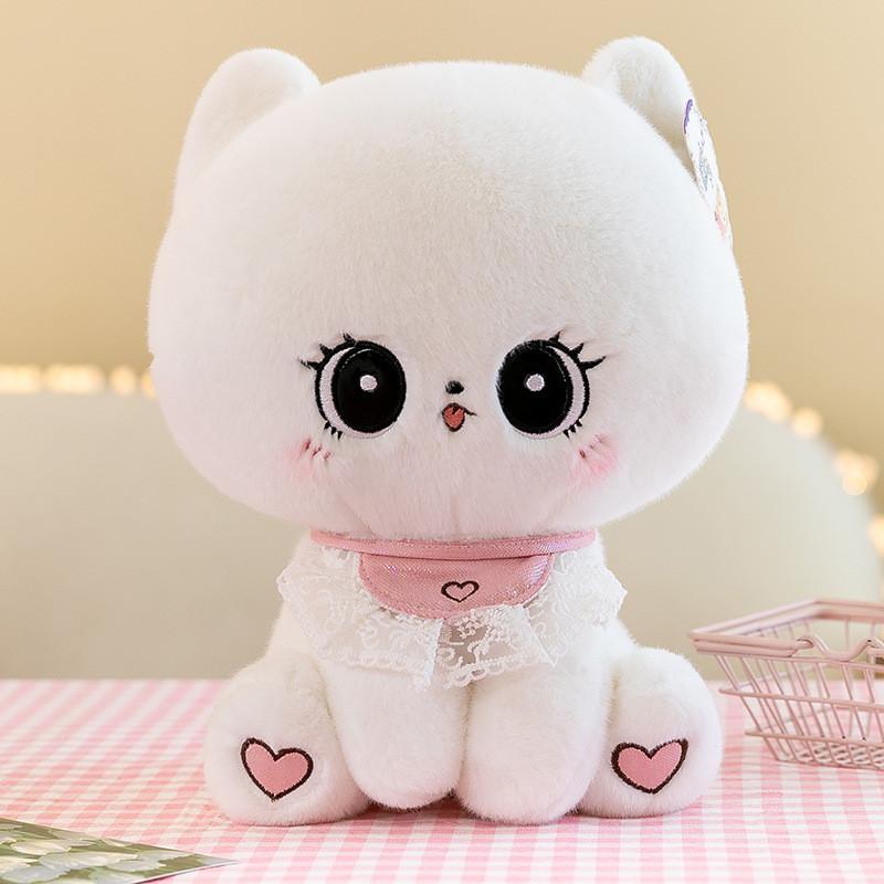 Adorable Cute Sweet Cat Plush Toy Soft Stuffed Animal Pillow For Kids Girls Gift