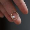 925 Sterling Silver Hoop Twist Shell Pearl Stud Earrings for Women Korean 14K Gold Plated Jewelry Accessories