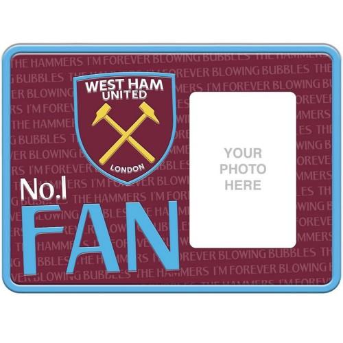 West Ham United FC Ne. 1 Kovový embosovaný fotorámeček