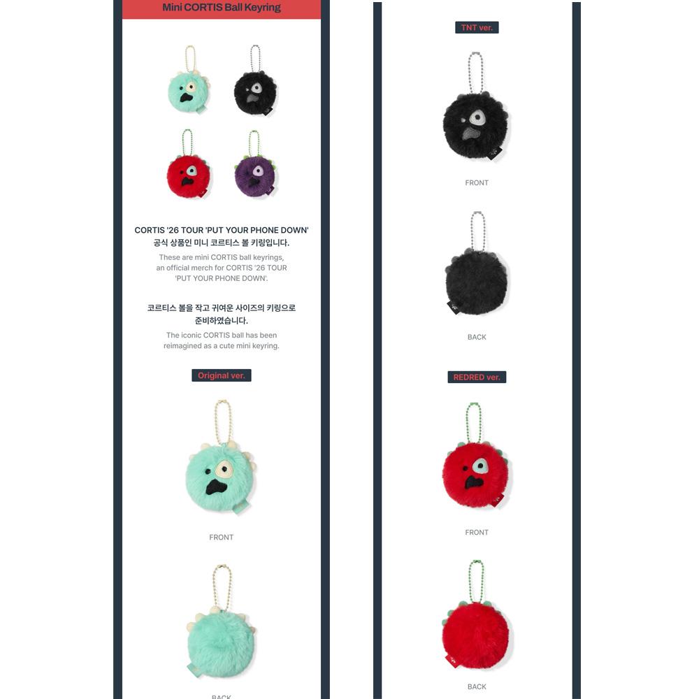 [PRE-ORDER] Mini CORTIS Ball Keyring 26 CORTIS TOUR PUT YOUR PHONE DOWN MD