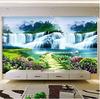 Klassische Naturlandschaft 3D Wandbild Wasserfall Tapete Wohnzimmer Sofa Hintergrundwand Wandbild Heimdekoration