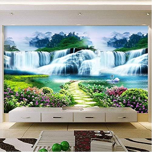 Klassische Naturlandschaft 3D Wandbild Wasserfall Tapete Wohnzimmer Sofa Hintergrundwand Wandbild Heimdekoration