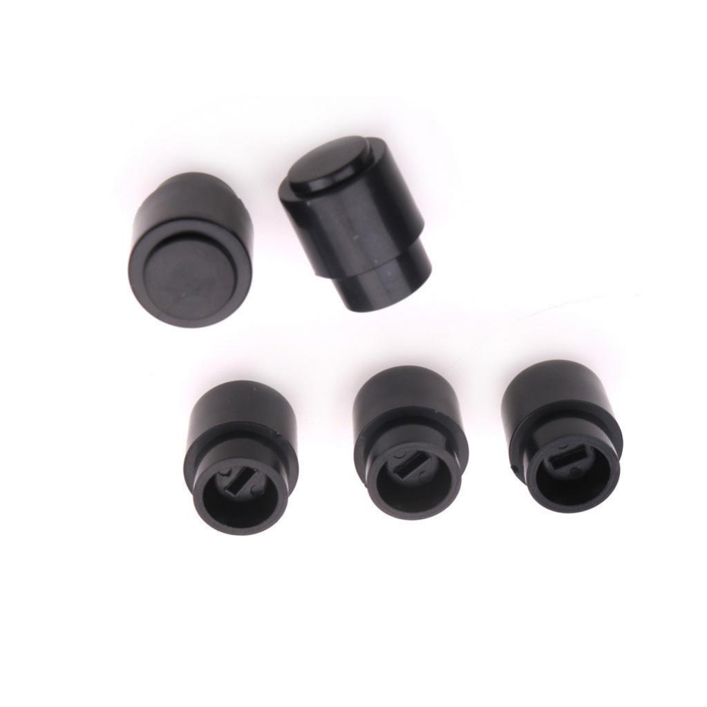 Capace de comutator din plastic negru de 5 buc din plastic negru durabil și de lungă durată pentru trei căi / cinci căi / chitară