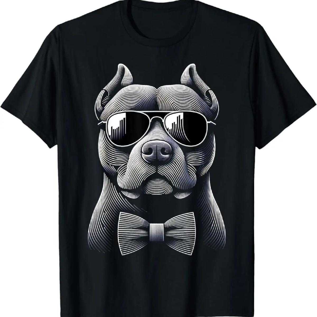 Графическая футболка Sleek Pit Bull _ Мужская (S - 6XL+) Футболка S