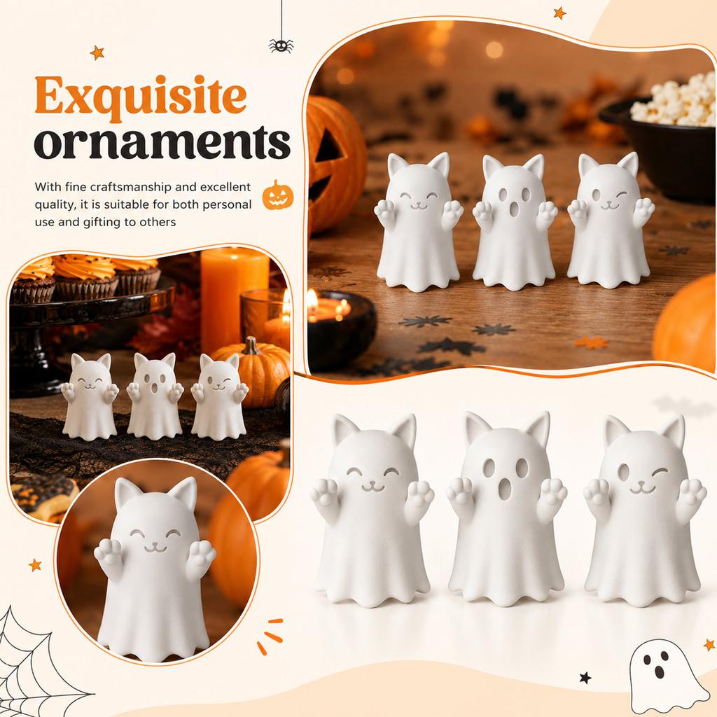 Halloween Tabletop Decor Cute Figurine Vintage for Home