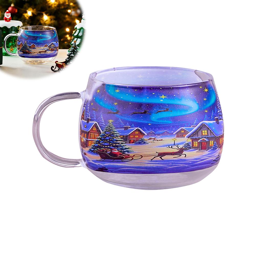 Christmas Themed Painted Mug for Coffee Juice Beverage Festival Atmosphere Party Decorations - Festive Cup for Beverages