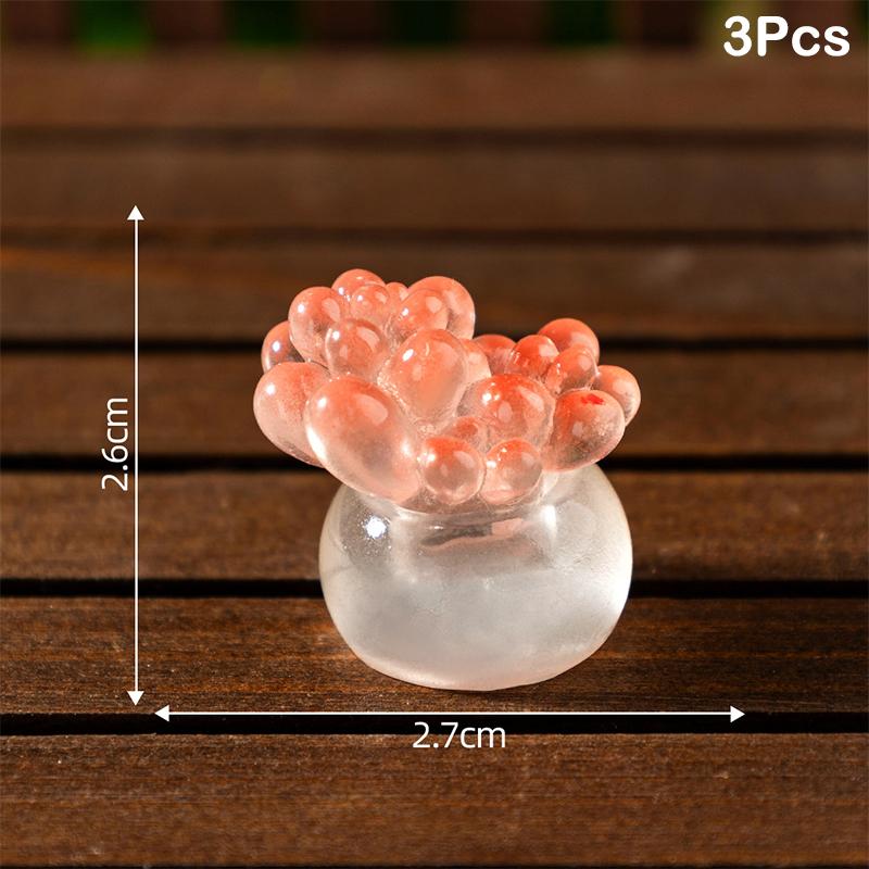 

3 шт. фосфоресцирующие сочные украшения в виде кактусов, мини-фигурки из светящейся смолы, милые украшения для дома своими руками, аксессуары для декора автомобиля