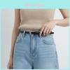 Genuine Leather Womens Belt With Alloy Buckle For Casual And Work Outfits