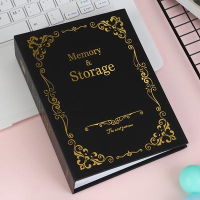 1ks Pevné písmeno Ražba Po Album, Vintage Velkokapacitní Pouzdro na po karty pro Po, Úložný prostor na karty