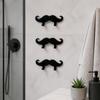 3pcs 3D Printed Beard Shape Hook Multifunctional Wall Hanger Holder Wall Storage Hook  Bedroom