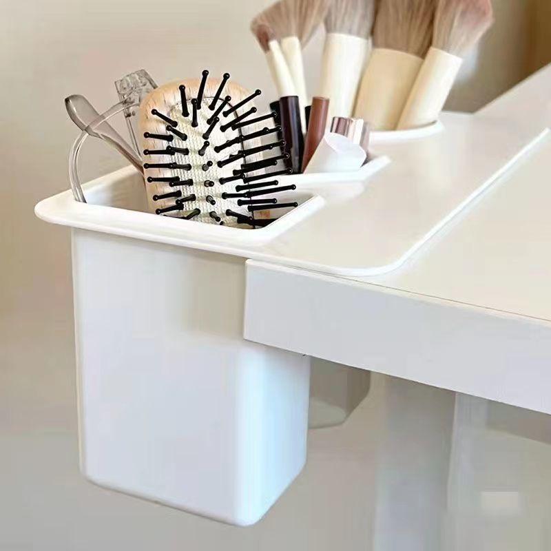 Houseeker Pojemnik na długopisy na biurko Trzy przegródki Organizer Etui Artykuły piśmiennicze dla studentów Pudełko do przechowywania w biurze