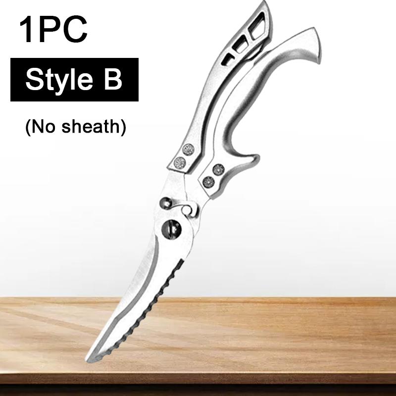 Kitchen Scissors Stainless Steel Chicken Bone Shear Sharp Kitchen Poultry Shears Butcher Meat Cleaver Vegetable Fish Duck Cutter
