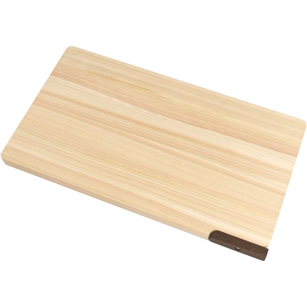 Daiwa Sangyo Hinoki Wood Cutting Board 42cm Thick Anti-Mold with Stand Natural