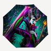 Maleficent, Villains Themed Automatic Opening and Closing Umbrella, Brightly Colored 8-rib Portable Umbrella, Suitable for Men and Women, A Perfect Gi