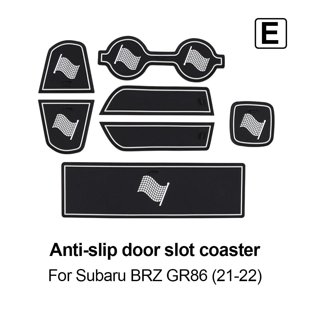 Anti-Slip Cup Mat For Subaru BRZ Toyota GR86 2025 2025 2025 2025 Dust-proof Rubber Pads Rug Gate Slot Mats Stickers Accessories