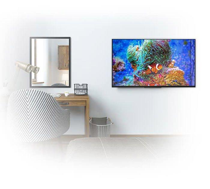 Support TV Mural - B-tech - BT8441/B - Noir - Métal - VESA 4 - Écran Jusqu'à 55 Pouces