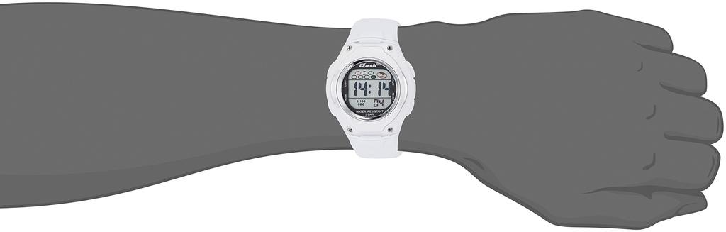 Digital Dash Urethane White [Arias] Watch, Waterproof, Multifunctional, Backlit, Belt, ADWW16033DJ2, Men's,