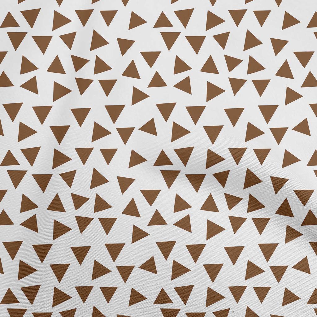 oneOone Cotton Flex Black Fabric Geometric Triangle Quilting Supplies Print Sewing Fabric by The Yard 40 Inch