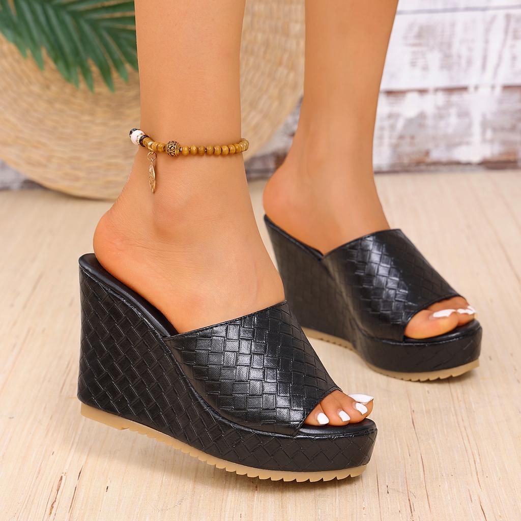 Mote Sommer Dame Kilesandaler Platform Høyhæl Mote Åpen Tå Dame Fritidssko Komfortable Kampanje Trender Flip Flops