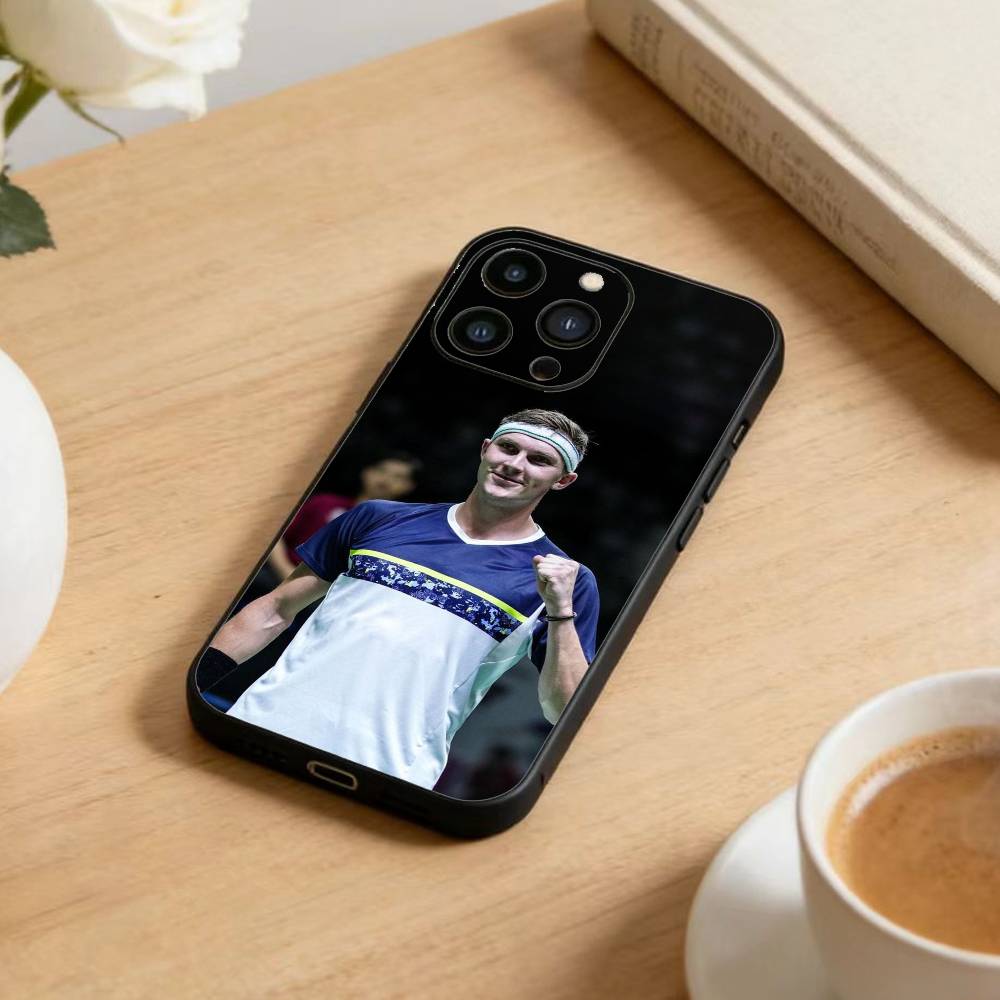 Badmintonstar   Phone Case For iPhone17,16,15,14,13,12 Plus,Max Soft Silicone Black Cover