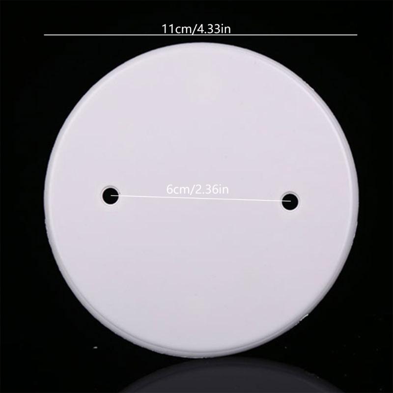 10 Stück Runde Decken-Blindabdeckungen Flache Blindplatte Runde Elektroinstallationsdosenabdeckungen Decken-Blindabdeckplatte Langlebig