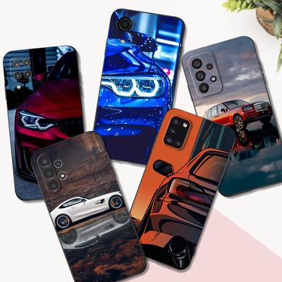 Black Tpu Case For Samsung Galaxy S22 S20 S21 FE PLUS ultra+S10 E Lite Back Cover Sports Cool Car Man