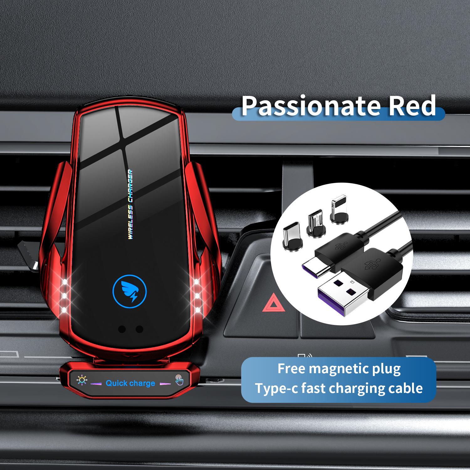 

Беспроводное автомобильное зарядное устройство Astree 2025 и держатель для телефона с навигацией и автоматическим датчиком для устройств Apple