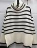 Striped Turtleneck Sweater Women's Pullover Jacket