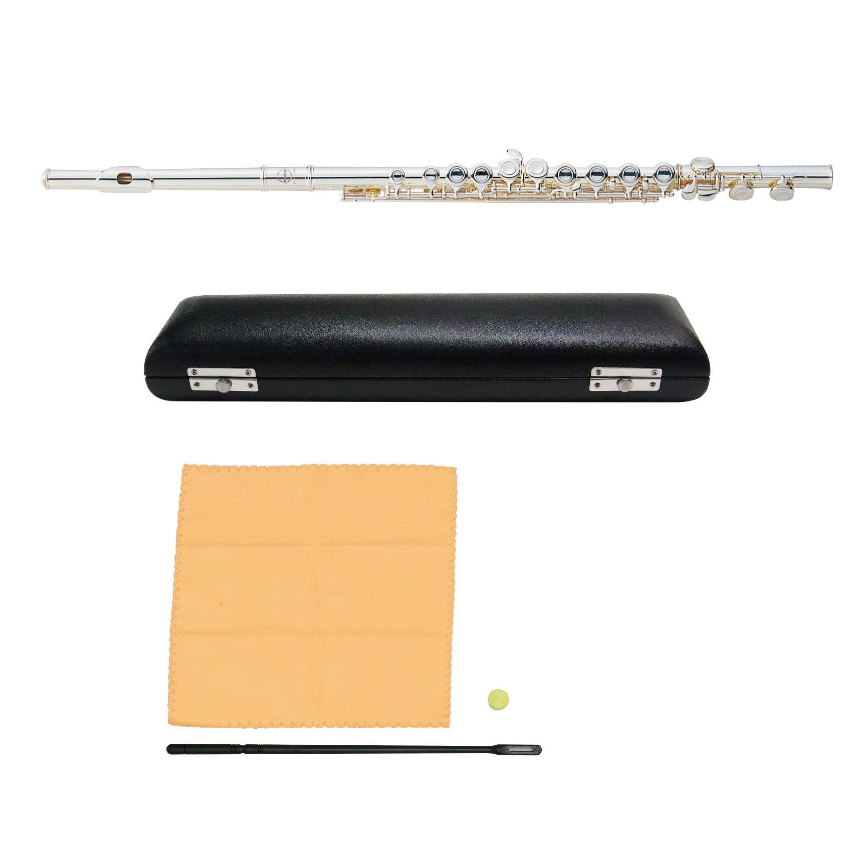 

MAXTONE flute case included silver plated finish semi-hard TF-40S срібний