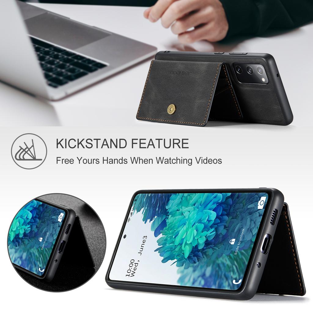 For Samsung Galaxy S20 FE 2022/S20 FE/S20 FE 5G/S20 Lite Case Retro Leather Detachable Back Cover