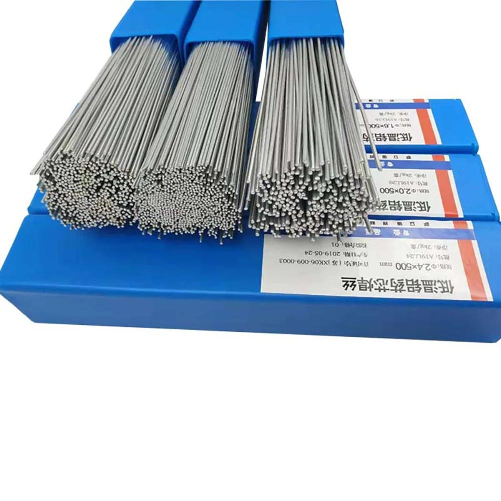 10 Stück Niedertemperatur-Schmelz-Aluminium-Schweißstäbe Schweißstäbe Gefüllter Draht 2mm Stab Lot zum Löten von Aluminium Ohne Lötpulver