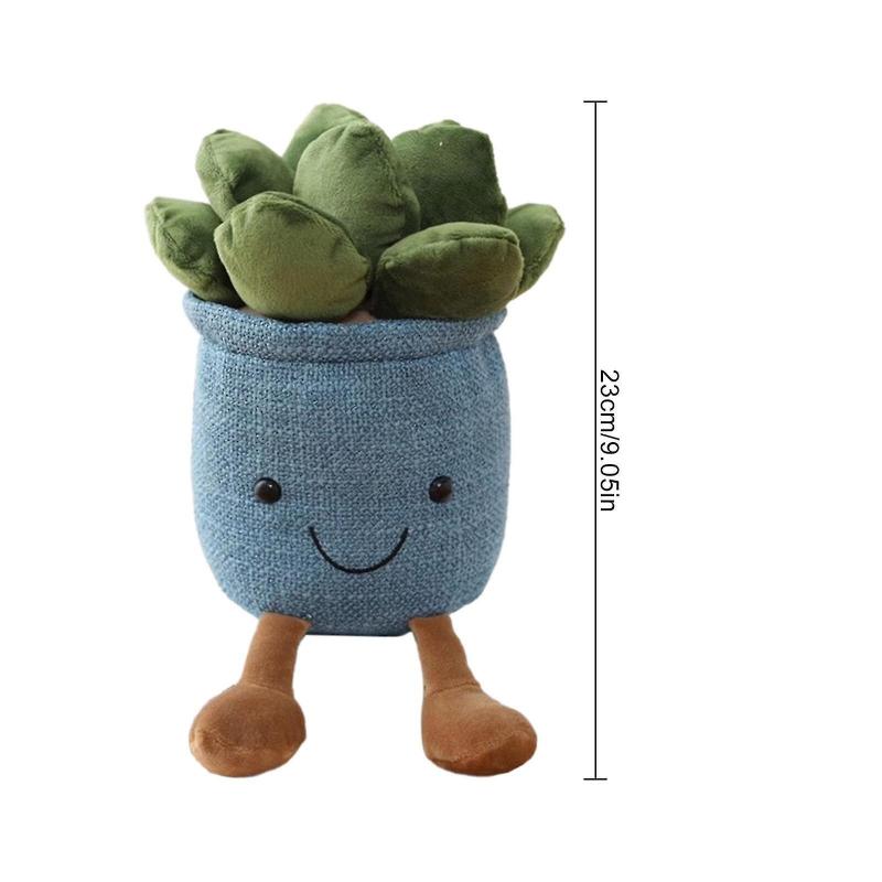 Suckulenter Plyschleksak Kudde Dekoration Växt Gåva För Barn Blomma Tulpan Kaktus 9.8''