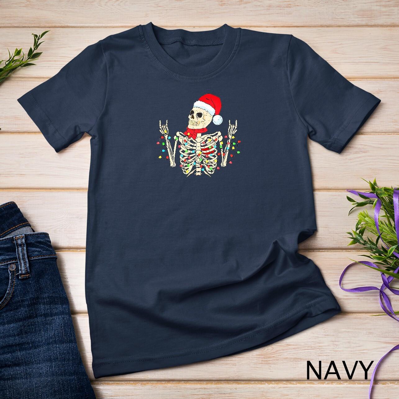 Radiology Christmas Santa Skeleton Xray Technician Rad Tech Unisex T-shirt S разноцветный