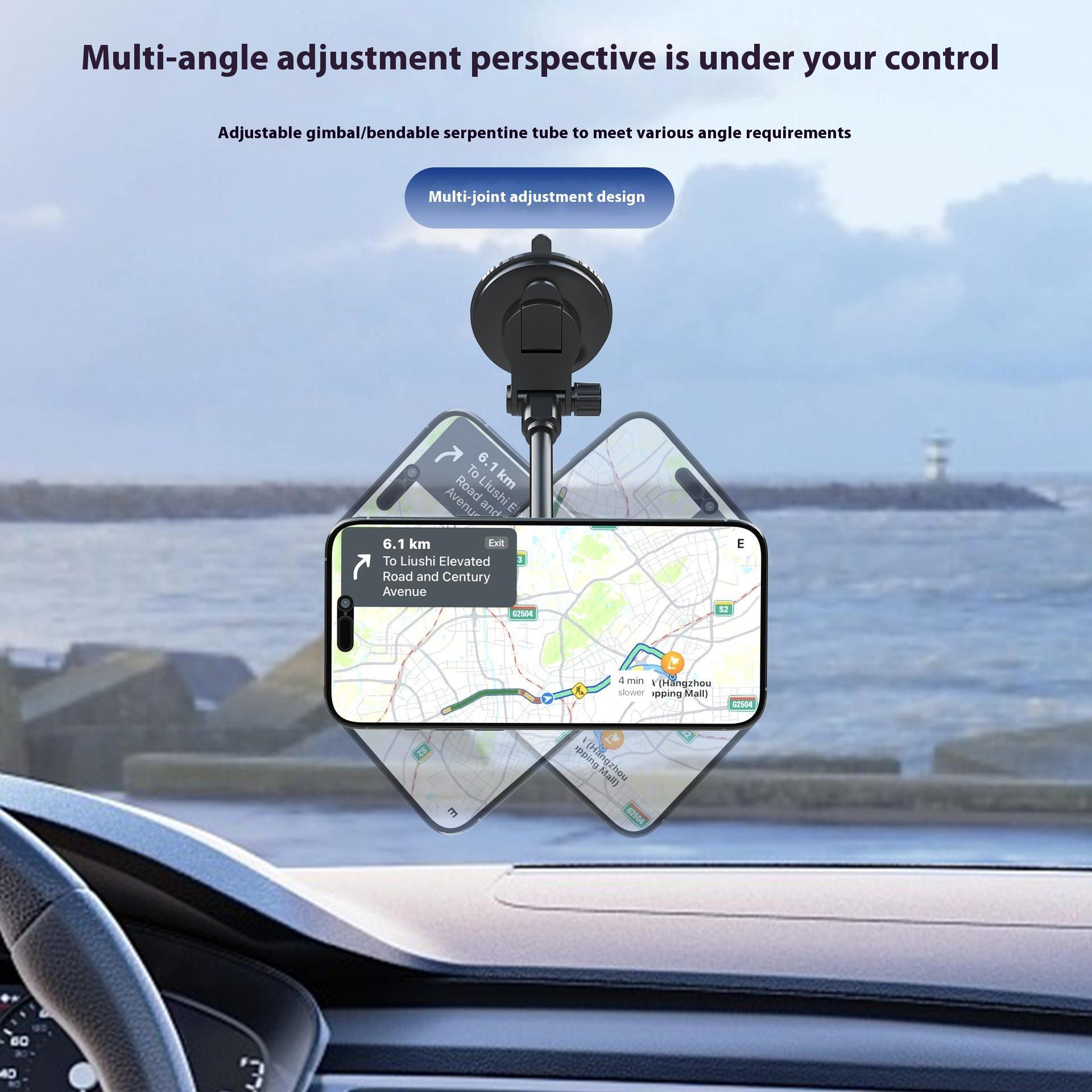 

X035 Universal Car Magnetic Phone Holder Flexible Gooseneck Long Arm Suction Cup Mount Bracket A